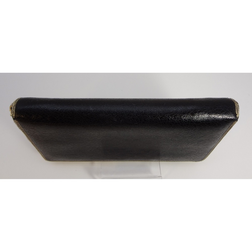 Gucci Black Wallet Textured‎ Bamboo Tassel Gold Metallic Leather Trim Zip-Around - Picture 7 of 10